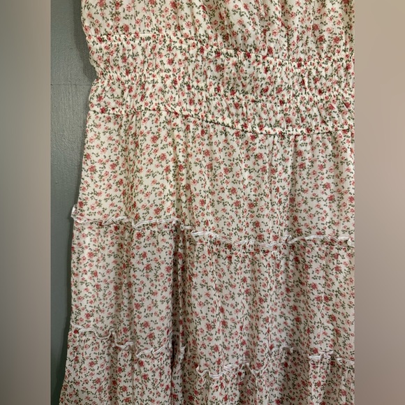 Trixxi Floral Kids Dress in Cream and Pink - Picture 2 of 8